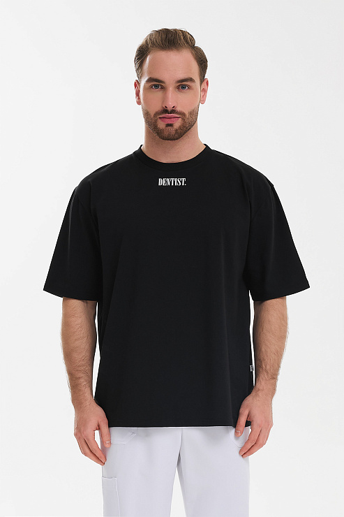 Футболка мужская Тезис TZ510, принт "DENTIST", черный, 54-56