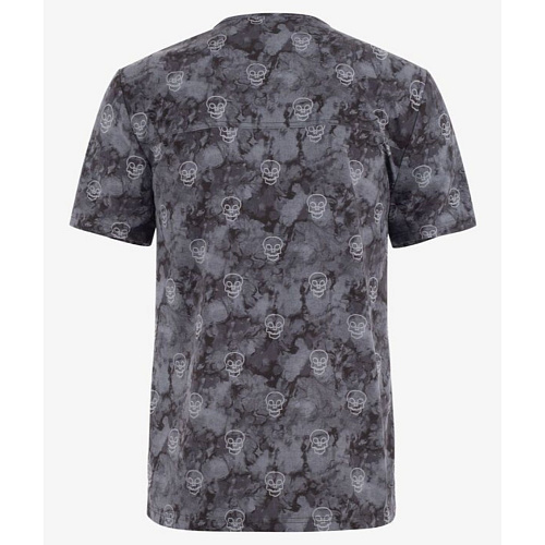 Топ мужской DK866, принт "Spooky Shadows", серый, L