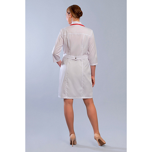 Халат женский на кнопках 248, белый, 56