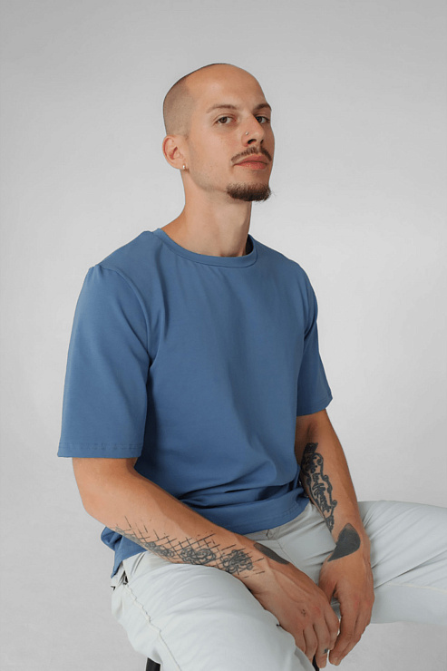 Футболка мужская Тезис, синий, 48-50