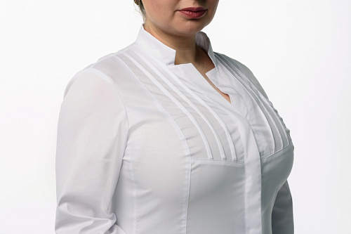 Халат женский «Параллель», белый, 40