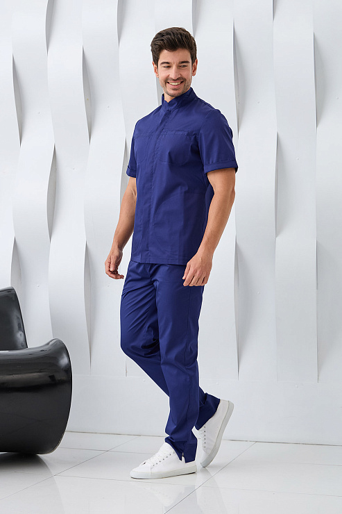 Туника мужская Dr. Nice, на молнии, синий, 52