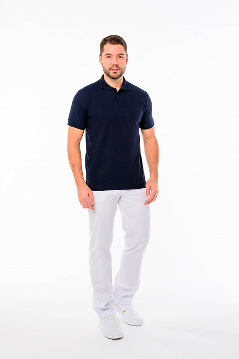 Поло мужское, темно-синий, 50