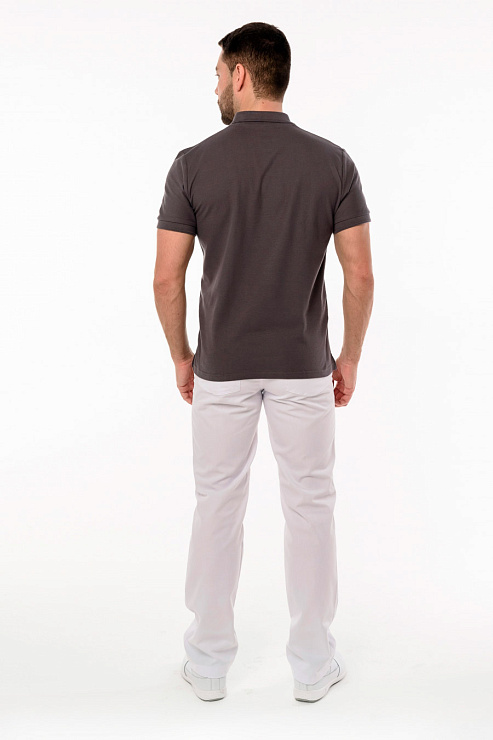 Поло мужское, серый, 50