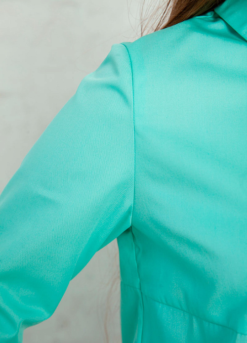 Рубашка женская на кнопках, аквамарин, 56