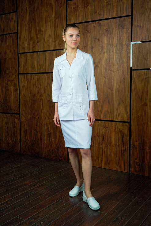 Блуза женская «Лайм», белый, 40