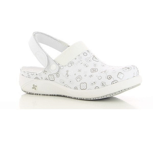 Сабо OXYPAS DORIA, белый/серый принт, 40