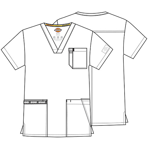 Топ мужской Dickies DK645, белый, 2XL