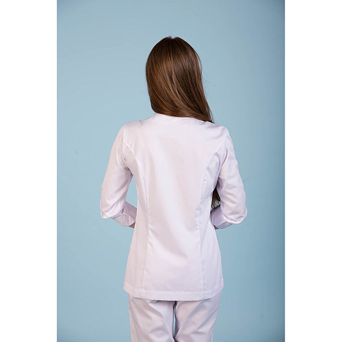 Туника женская Dr. Nice с косой молнией, белый, 48