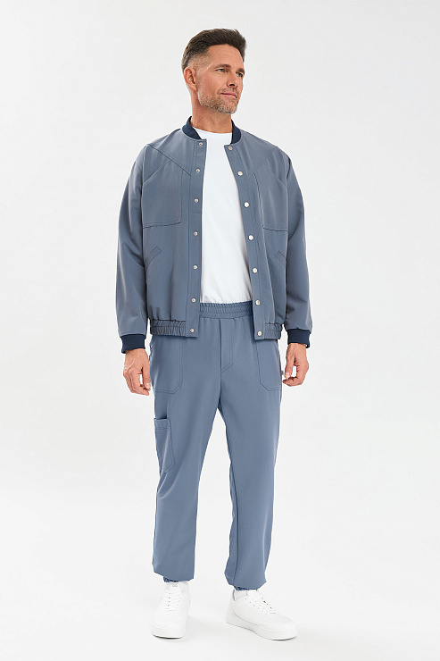 Бомбер мужской Тезис TZ690, синий, 56