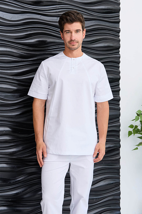 Туника мужская Dr. Nice на 2-х кнопках, белый, 54