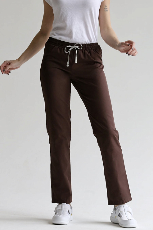 Брюки женские «Комфорт», шоколад, 54
