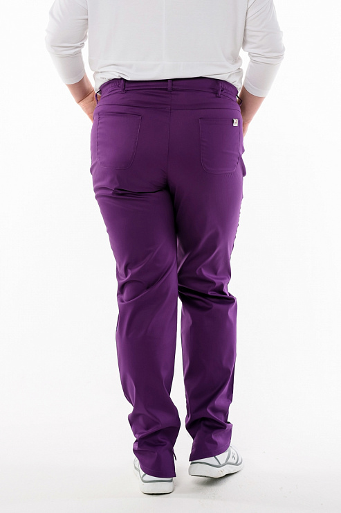 Брюки женские «Слим», фиолетовый, 52