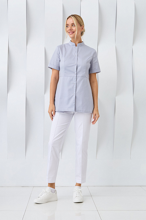 Туника женская Dr. Nice на кнопках, серый, 52