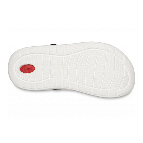 Сабо CROCS LiteRide Clog, темно-синие с красным задником, 42-43