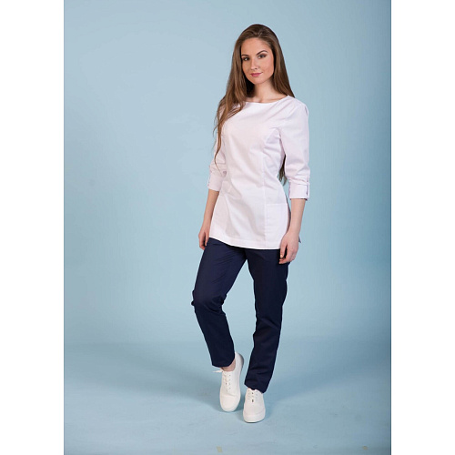 Туника женская Dr. Nice с молнией сзади, белый, 54