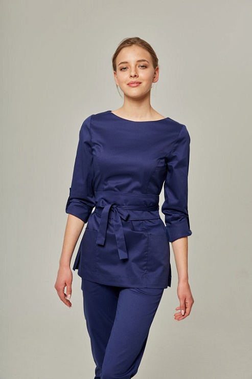 Туника женская Dr. Nice с молнией сзади, синий, 46