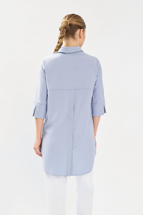 Рубашка женская на кнопках Тезис TZ450, серый, 44