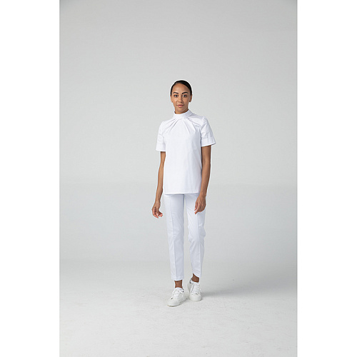 Туника женская Dr. Nice на кнопках сзади, белый, 42