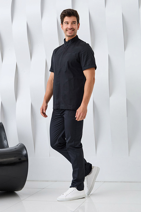 Туника мужская Dr. Nice, на молнии, черный, 52