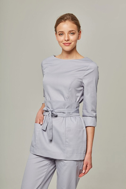 Туника женская Dr. Nice с молнией сзади, серый, 50