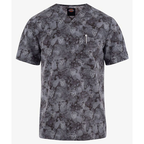 Топ мужской DK866, принт "Spooky Shadows", серый, L