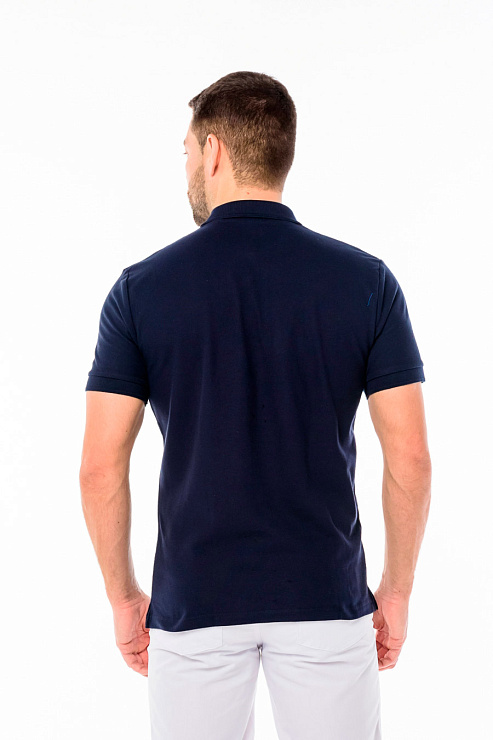 Поло мужское, темно-синий, 48