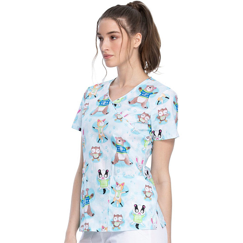 Топ женский Cherokee CK614, животные, XS