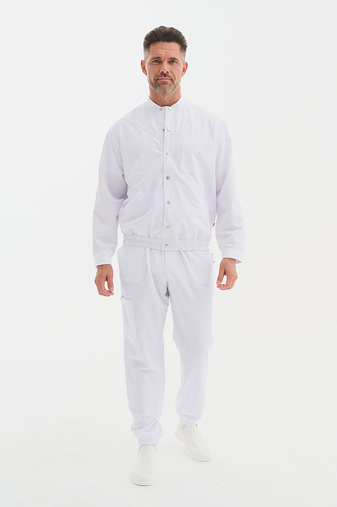 Бомбер мужской Тезис TZ690, белый, 56