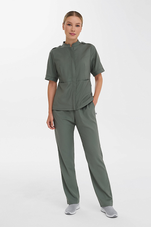 Брюки женские Тезис TZ315, оливковый, 44