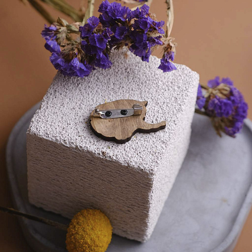 Значок "Кот на руках"