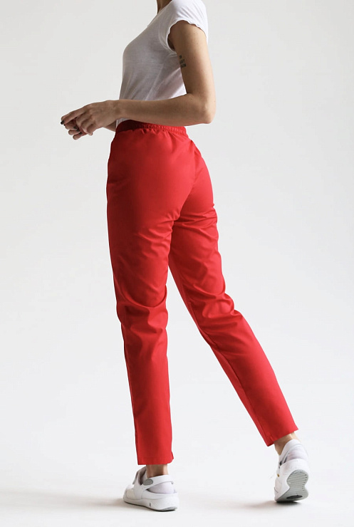 Брюки женские «Комфорт», красный, 56