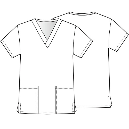 Топ унисекс Cherokee VT501C, голубой, L