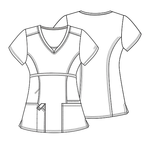 Топ женский Cherokee 24703, голубой, XL