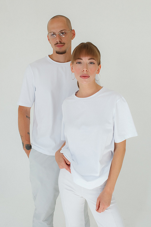 Футболка женская Тезис TZ111, белый, 44-46