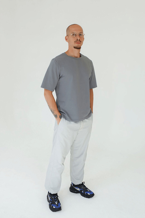 Футболка мужская Тезис TZ510, серый, 50-52