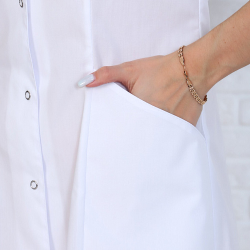 Халат женский 200ТСА, белый, 46