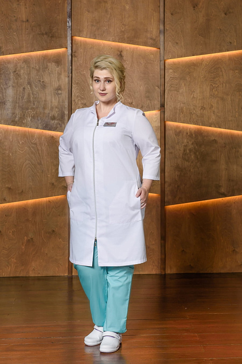 Халат женский «Бьянка», белый, 44