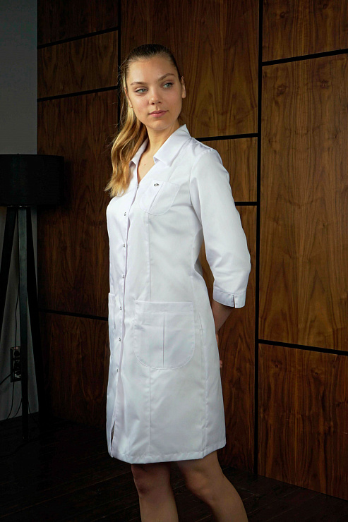 Халат женский «Соната», белый, 44