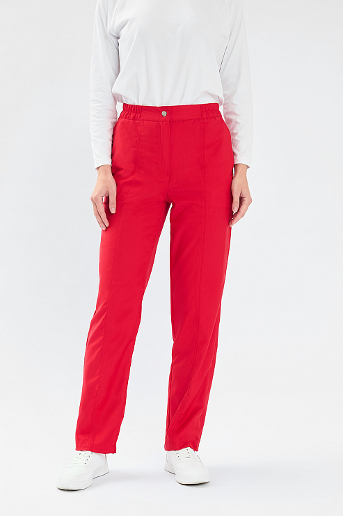 Брюки женские Тезис TZ325, красный, 46