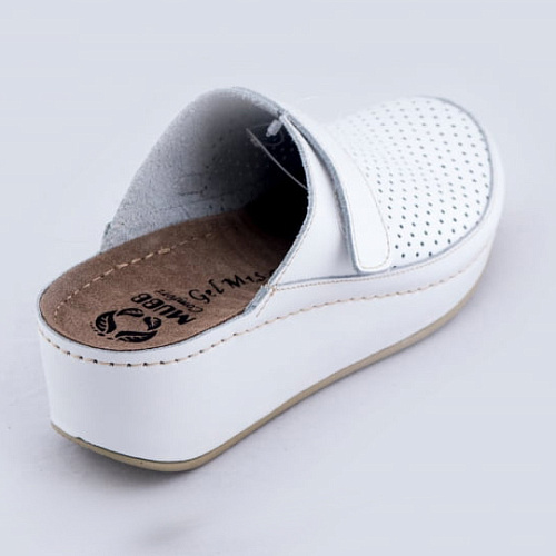 Сабо MUBB Comfort Gel Massage 6001, женские, белый, 39