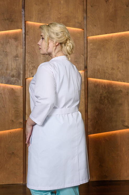 Халат женский «Бьянка», белый, 44