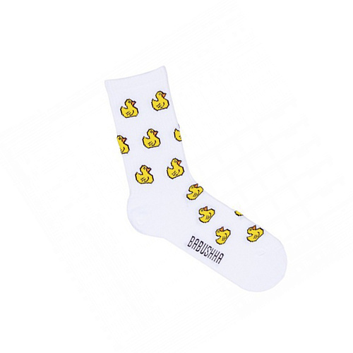 Носки мужские, "Уточки мини", белый, 41-45
