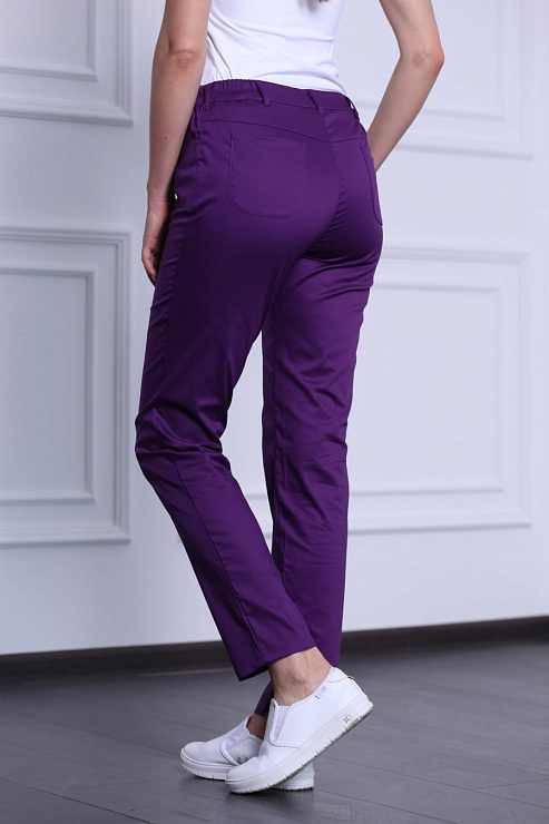 Брюки женские «Слим», фиолетовый, 52