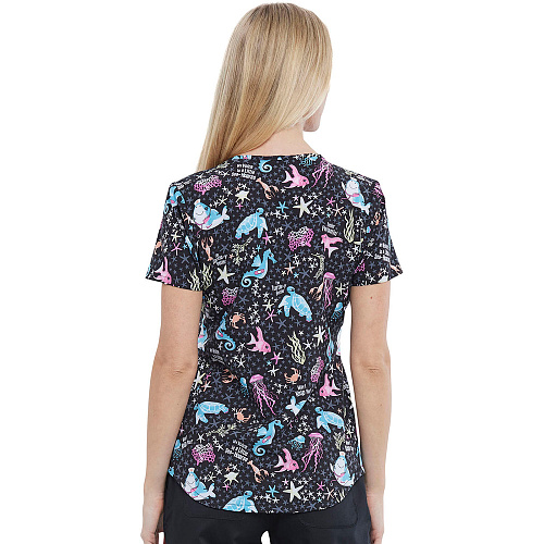 Топ женский Cherokee CK637, морской, M