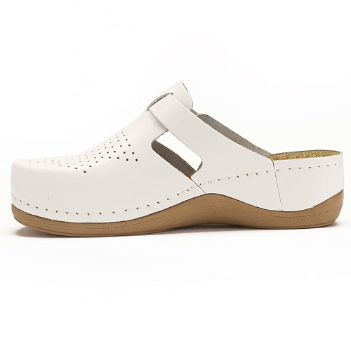 Тапочки-сабо Леон 950, женские, белые, 41