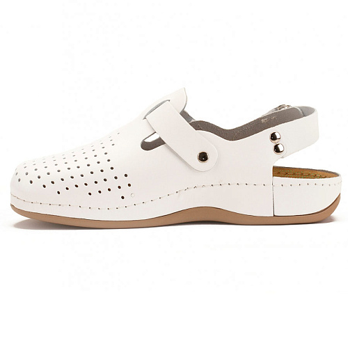 Тапочки-сабо Леон 701М, мужские, белый, 45