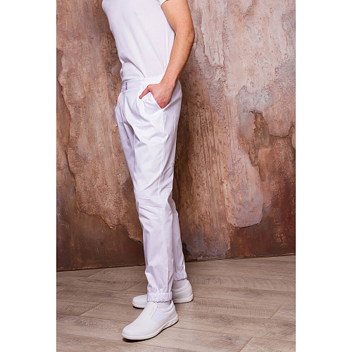 Брюки мужские «Релакс», белые, 48