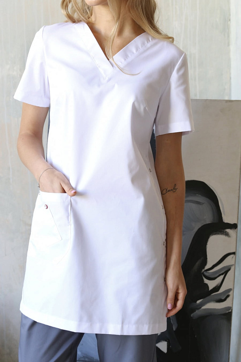 Блуза женская «Лонга», белый, 48