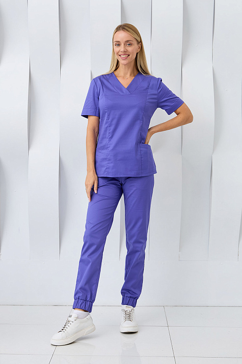 Топ женский Dr. Nice, хирургический, сиреневый, 44